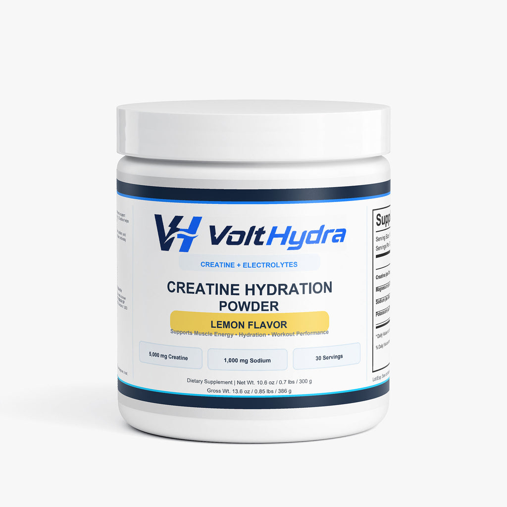 VoltHydra Creatine Hydration Powder — Lemon